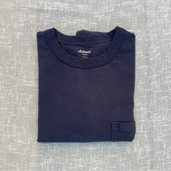 Tokyo Japan United Arrows Heavyweight Crew Neck Pocket Tee - Picture 2 of 9